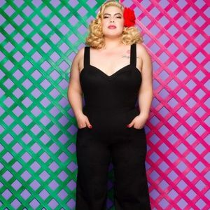 Pinup Girl Clothing Daphne Overalls 2X